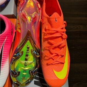 Nike Orange and Yellow Soccer Cleats